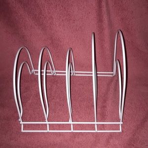 White Dish/Skillet Organizer